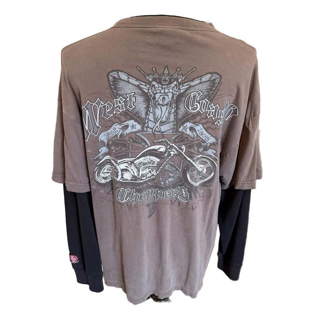 Vintage Y2K West Coast Choppers Jesse James Double Layer Shirt